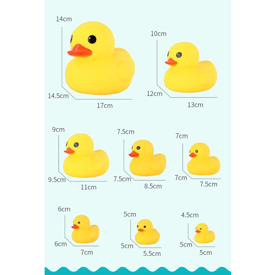 Резиновая уточка для ванны, желтая, со звуком