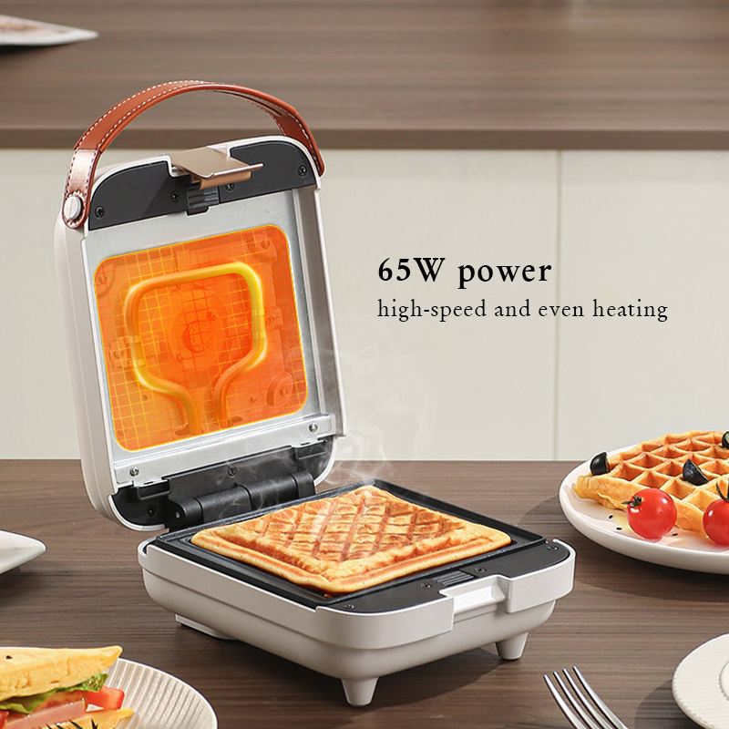 Home Appliance 600W Bread Maker for Perfectly Toasted Waffle Sandwiches