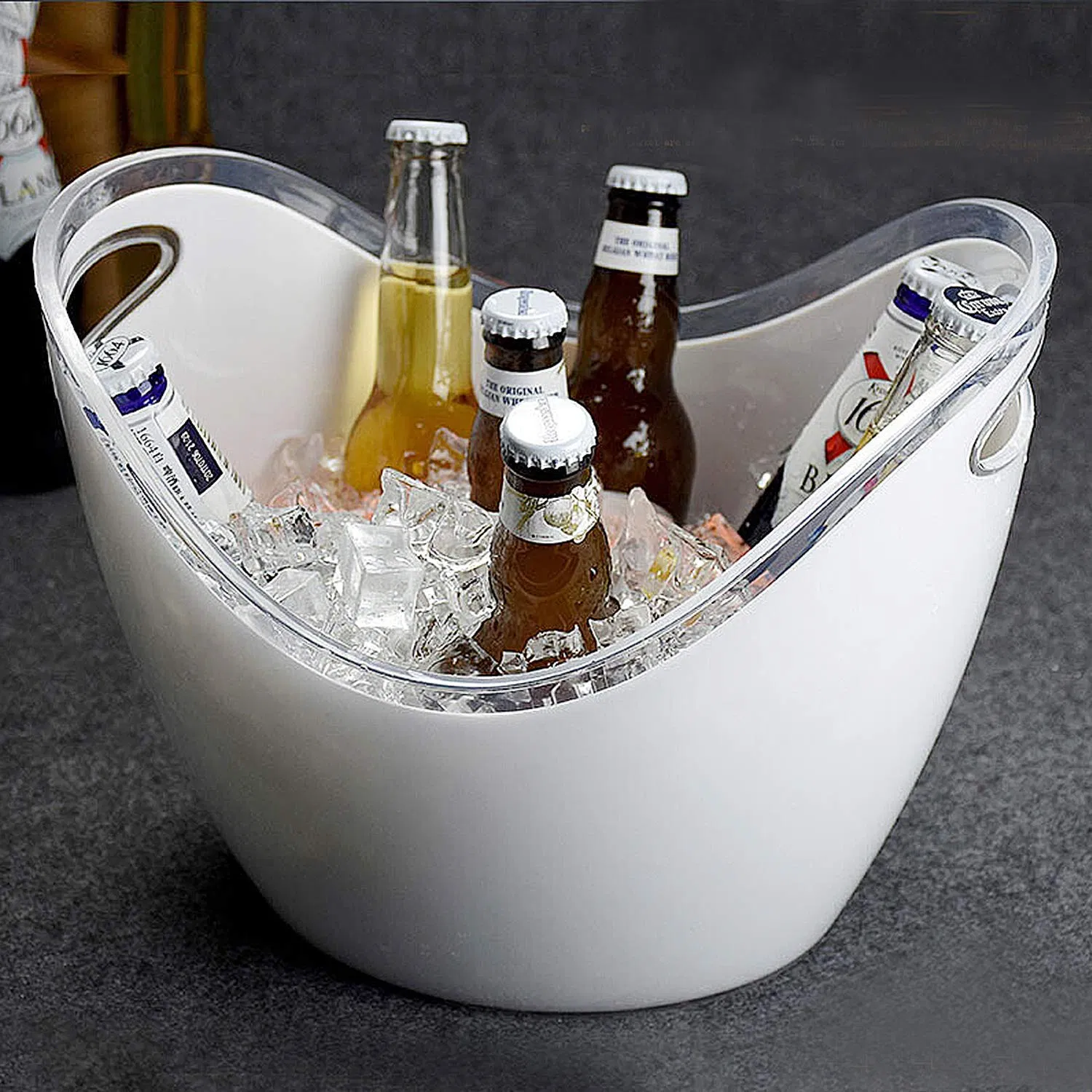 Club Bar Used Ice Buckets Parties Clear Acrylic Champagne Bucket 8L Ice Bucket