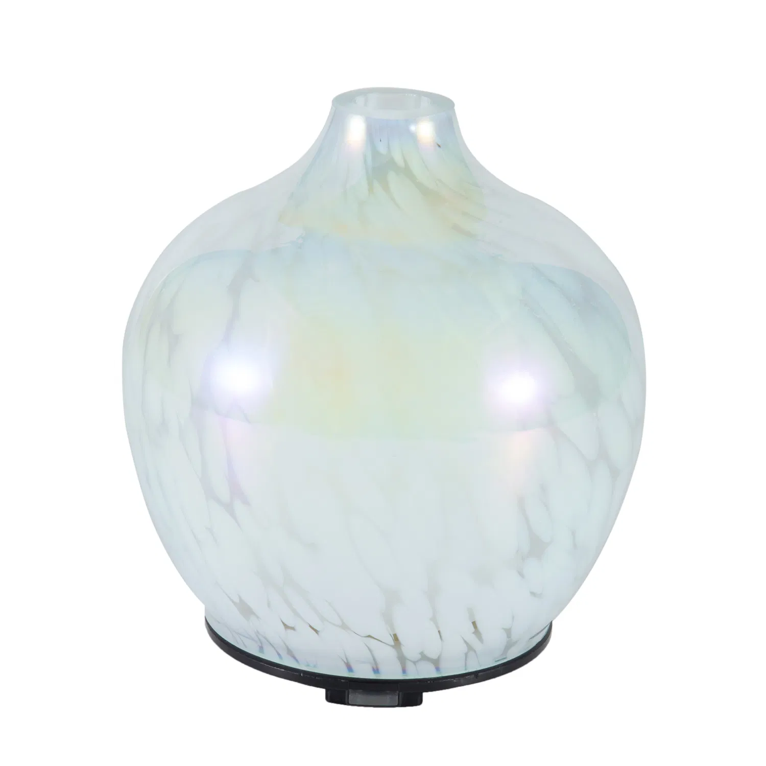 Glass Art Ultrasonic Humidifier with Top Cement and Frosted Bottom