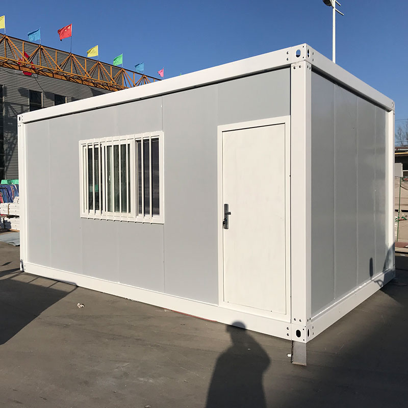 20FT Portable Container House Modular Home Prefabricated Steel Office Morden Design Flat Pack Container House