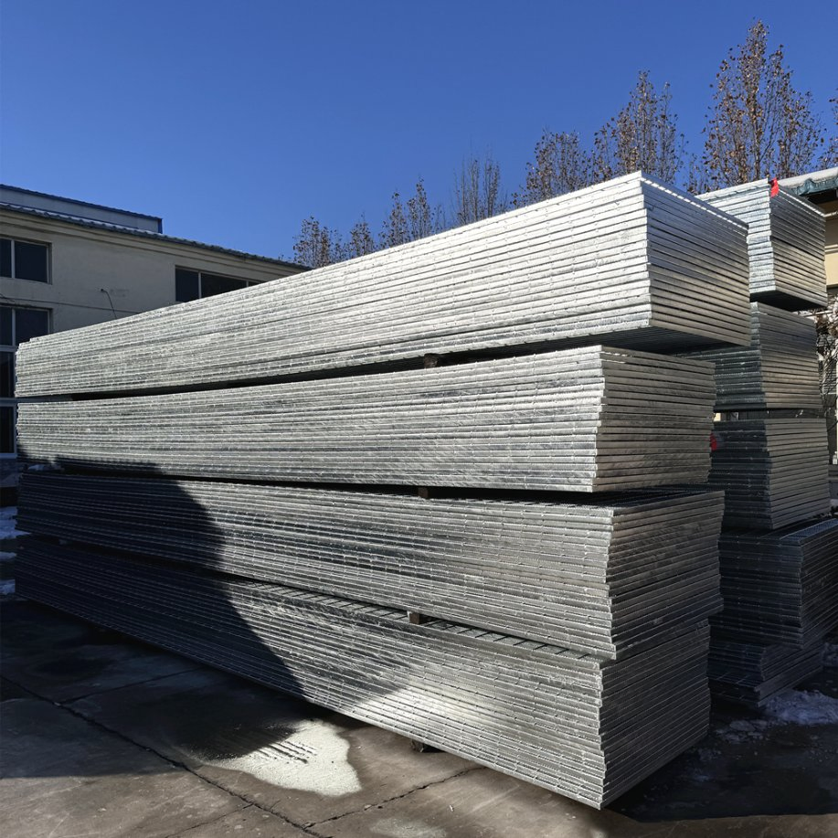 Hot DIP Galvanized Steel Grating Smooth Serrated Trench Cover
