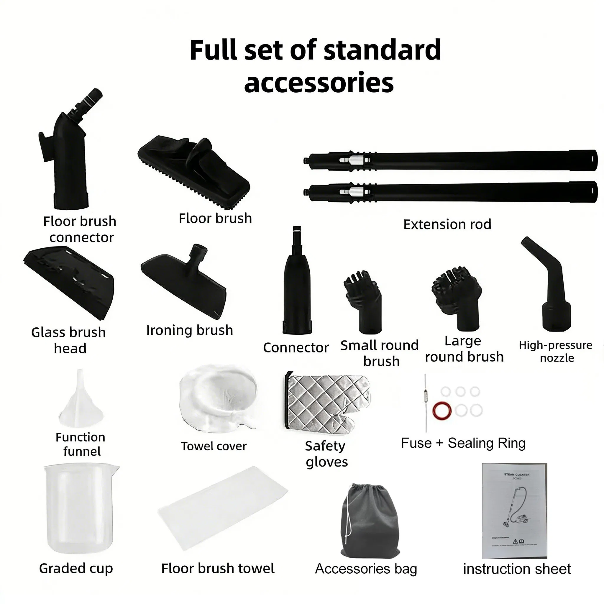 Multipurpose Steam Cleaner Powerful Handheld Steam Hot Sale High-Temperature Steam Handheld for Home Car