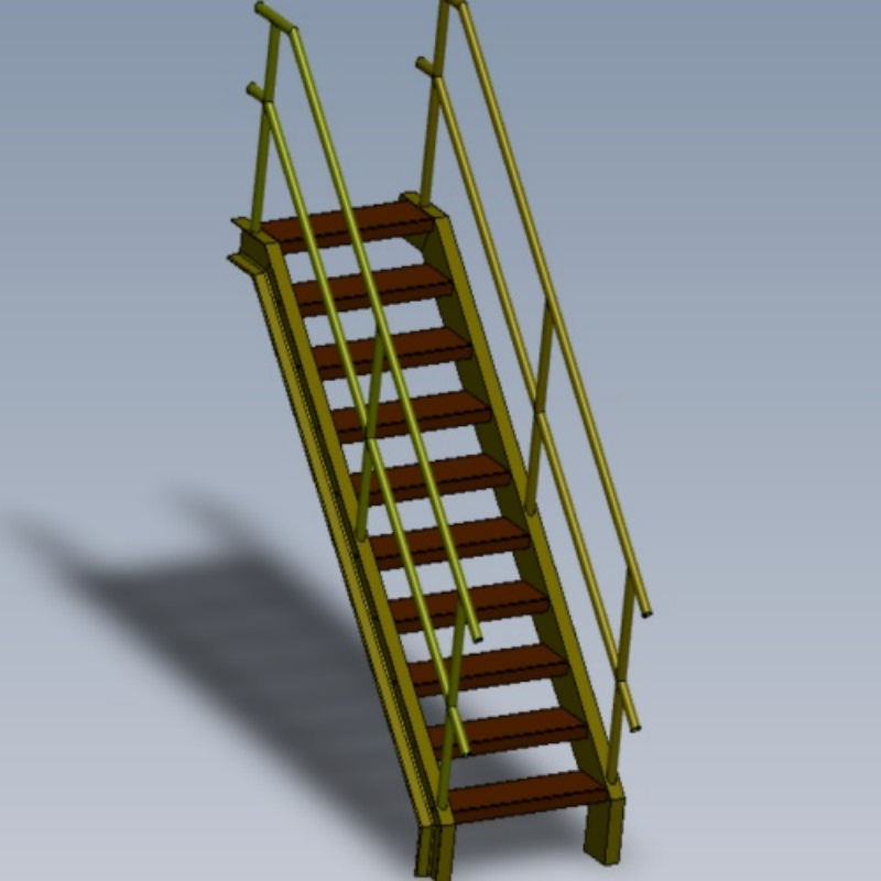 Customized High-Strength Stainless Steel Staircase Manufacturer Metal Welding