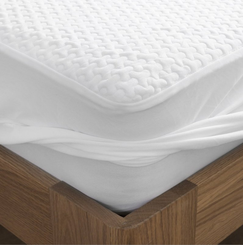 White Tencel Jacquard Waterproof Fitted Sheet Breathable Mite Proof Urine Proof Bedspread Simmons Protective Cover Anti Slip