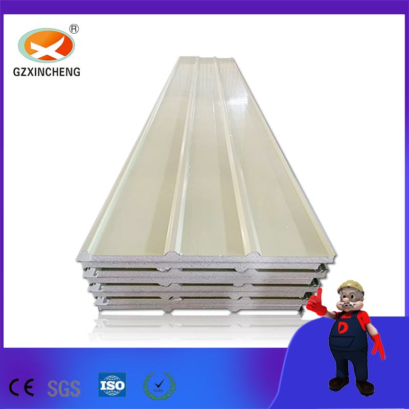 Fire-Proof Thermal Insulation Cold Room PU Sandwich Panel for Roof