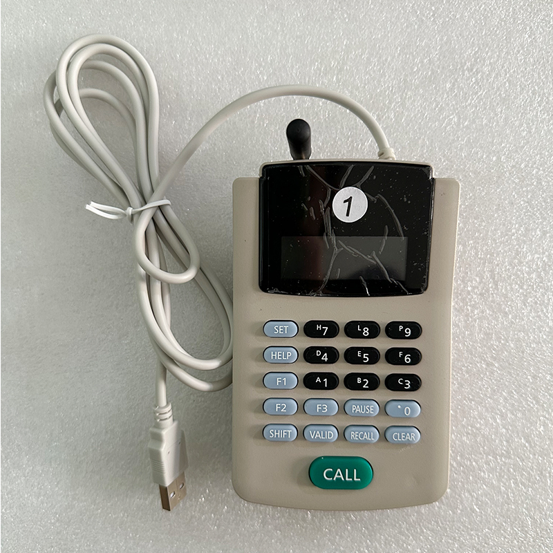 Customized Touch Ticket Kiosk Banks Queue Management System 17 Inch Queue Number Machine