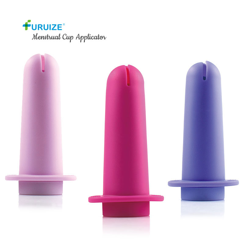 Private Label OEM Furuize Menstrual Disc Applicator Reusable Menstrual Cup Applicator Period Cup Insert Applicator
