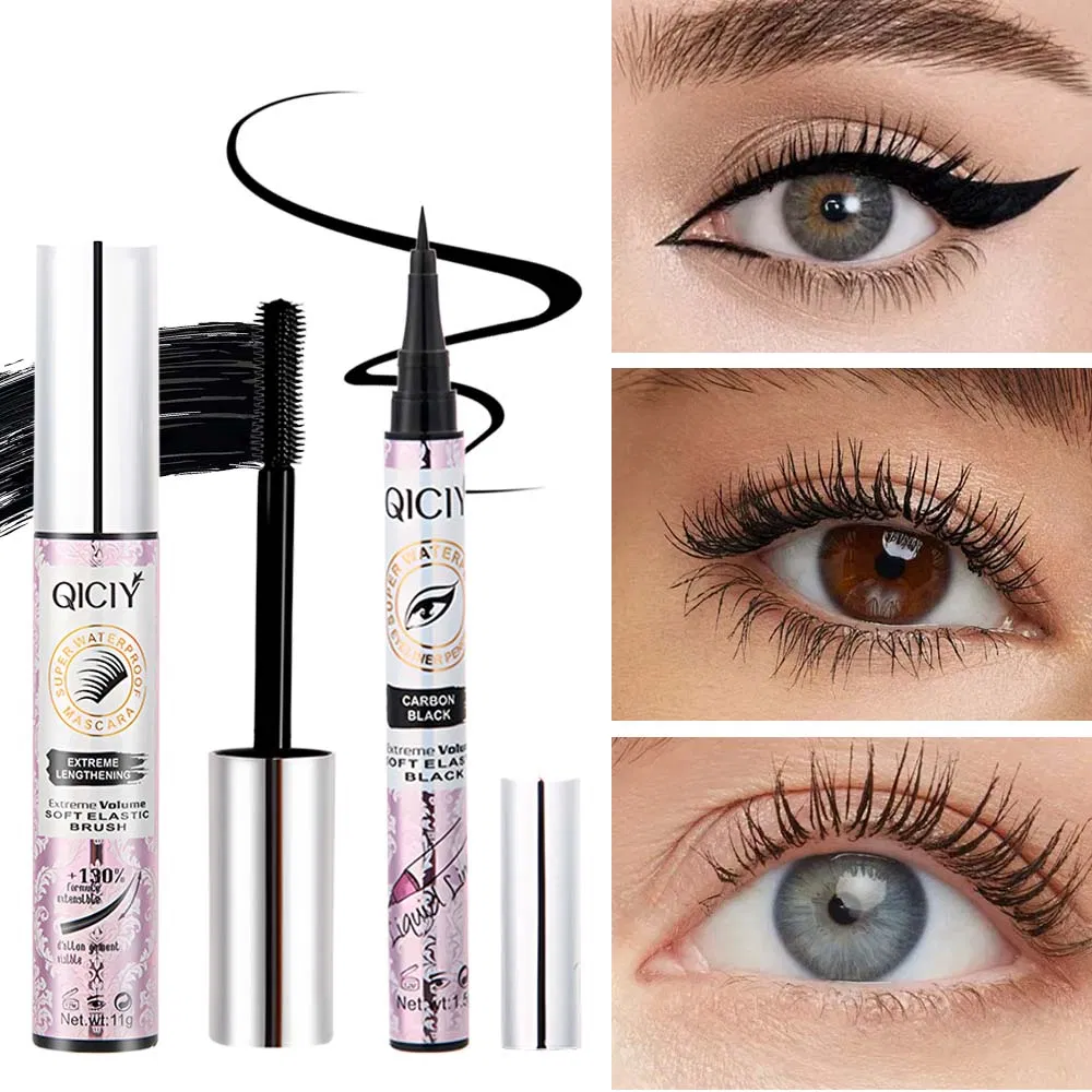 12.5g 2 in 1 Eyelashes+Eyeliner Makeup Set