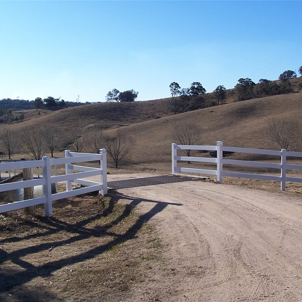 Brown PVC Horse Fence Privacy Fence Panels PVC