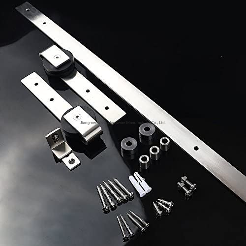 Mini Sliding Barn Door Hardware Kit for Closet Wooden Cabinet Door