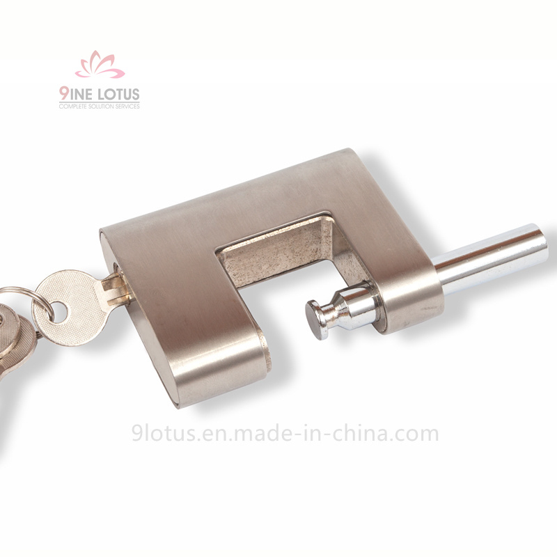 High Quality "D" Shape Disc Solid Steel Blade Padlock 90mm