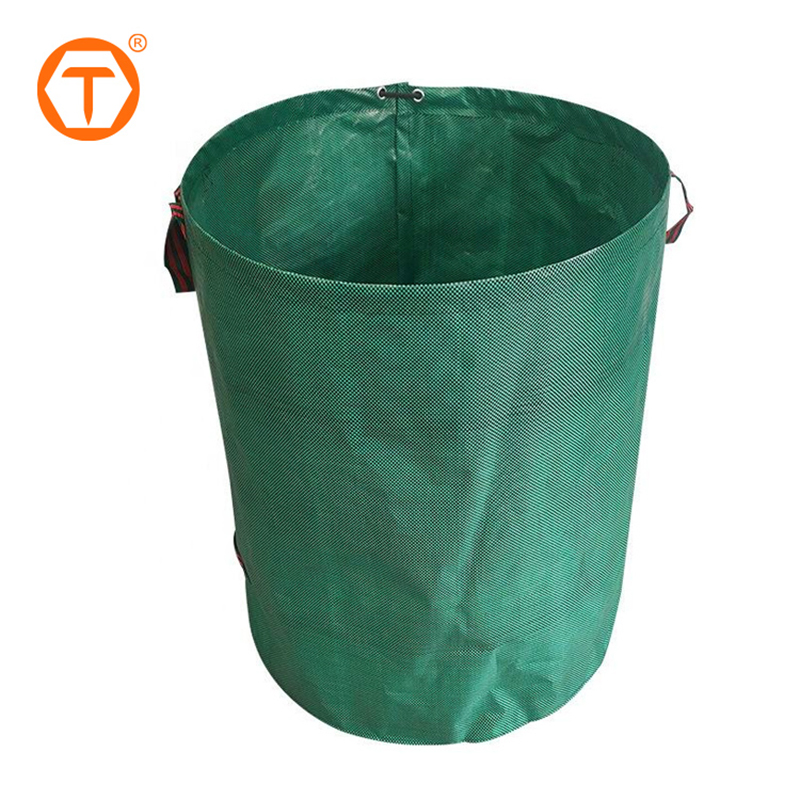 60L-500L Outdoor Large Round Reusable Cleaning Storage Trash Garbage Bag Leaves Collection Garden Waste Bag