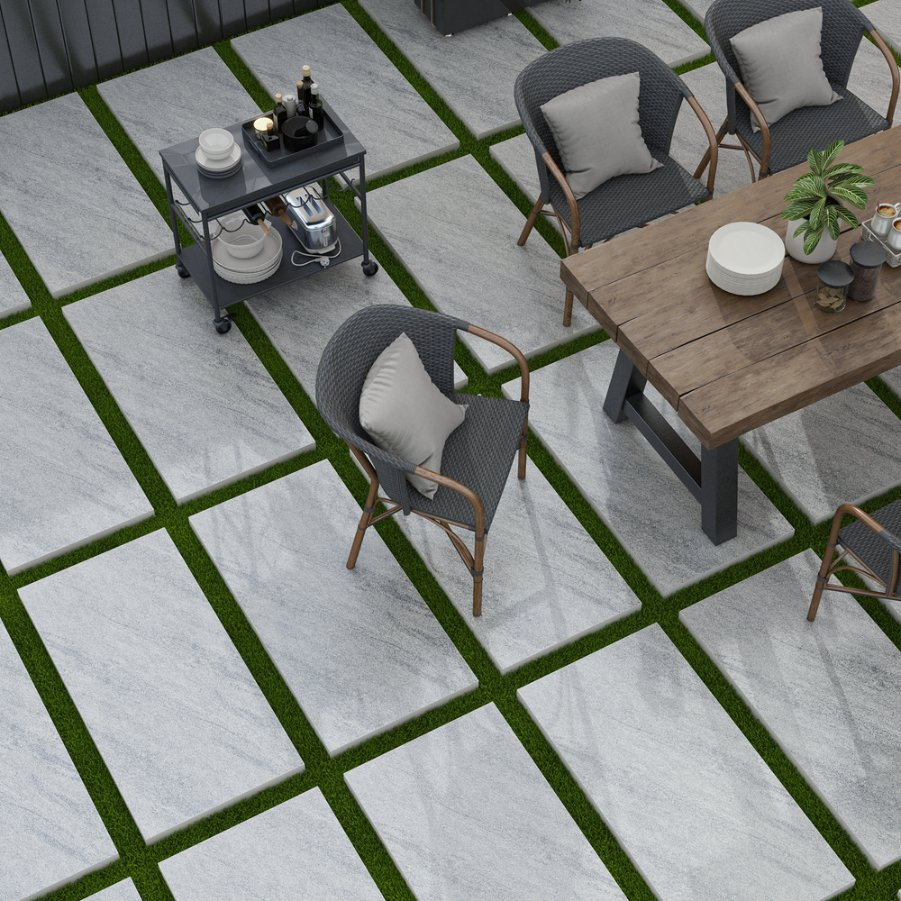 Foshan 600*1200 18mm Garden Anti Slip Outdoor Rustic Porcelain Floor Tiles
