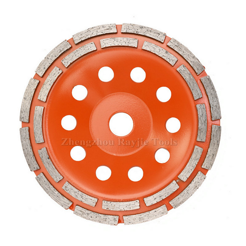 4.5in/115mm Diamond Turbo Row Grinding Cup Wheel Grinding Disc Cutting Wheel Plate for Concrete Masonry Granite Marble