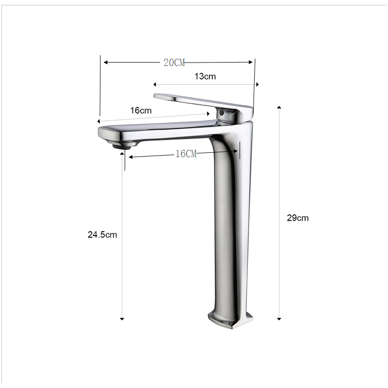 Elegant Designer Gooseneck Basin Faucet with Pull-Down Handle for Hotel Kitchens