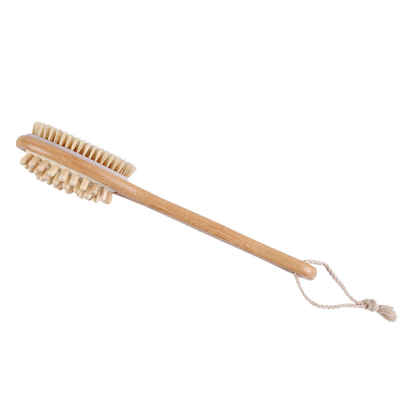 FSC Bamboo Handle Bath Brush with Message Head Body Brush