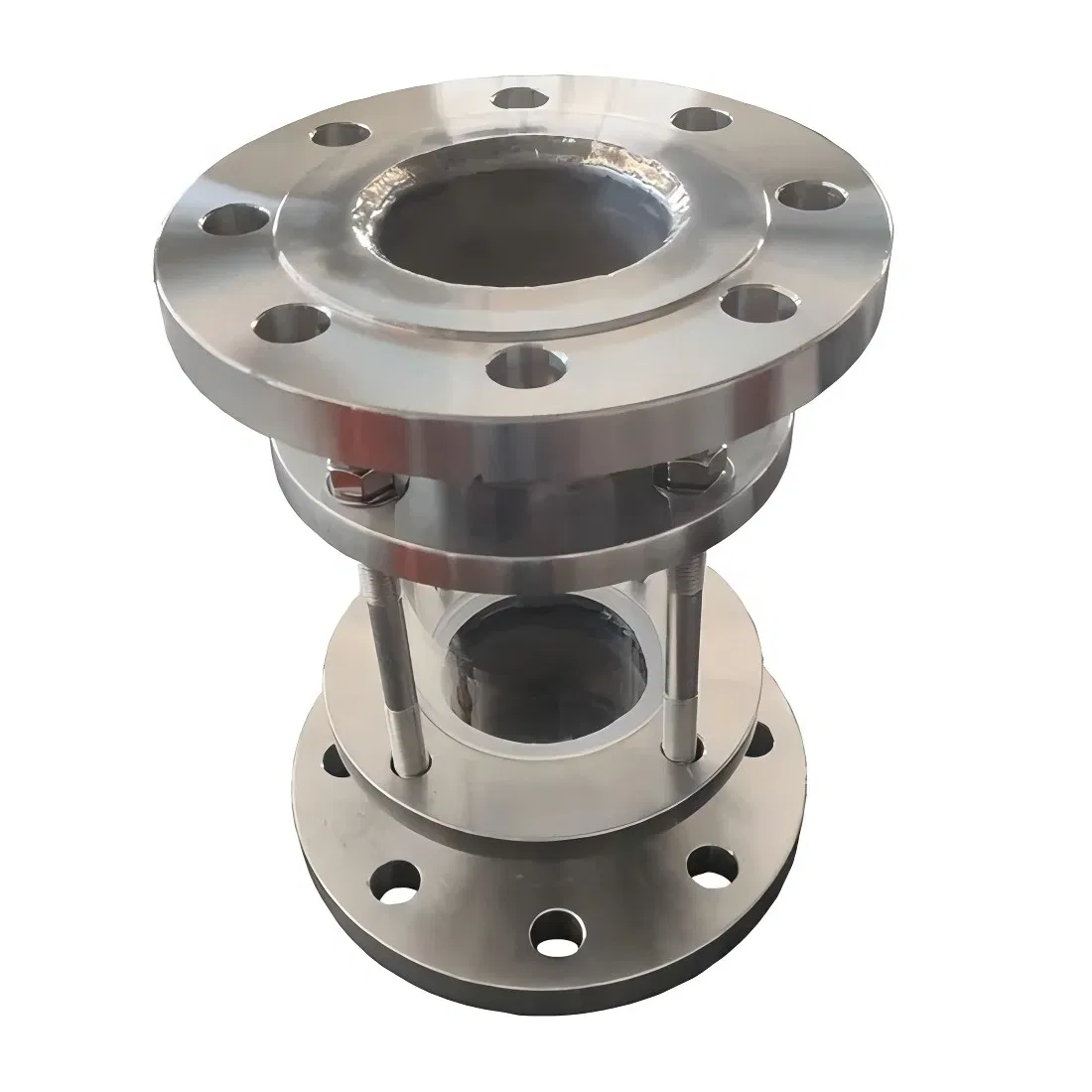 Sanitary Tank Accessory Straight Jacketed Tri Clamp Pipe Type Sight Glass