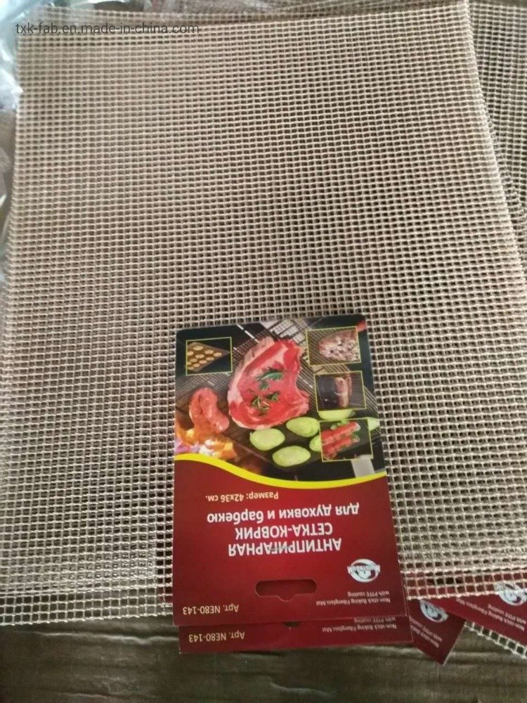 Easy Clean PTFE Fiberglass Fabric for BBQ Grill Baking Mesh Mat