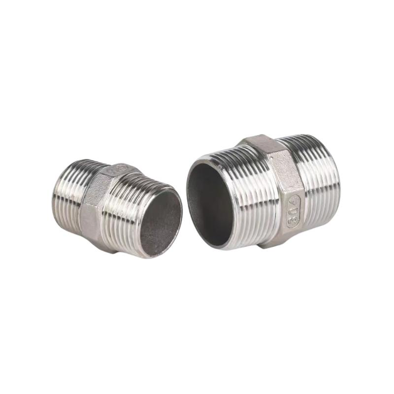 Pipe Fitting Nipple 3/4" with Thread on Both Ends for Industrial Pipe