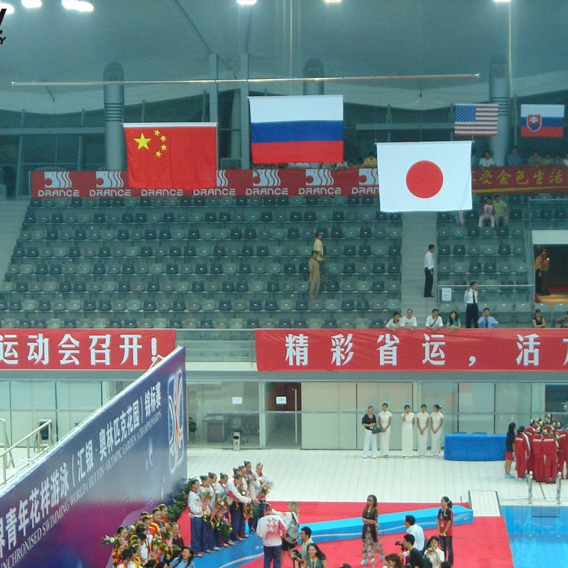 Motorized Award Stadium Flag Pole for International Sports Events Metal Award Flagpole