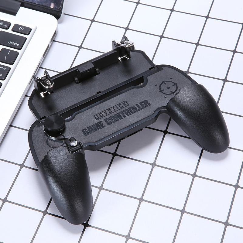 New W11 4 Finger Four Free Fire Shooter Trigger Clicker Joystick Mobile Game Handle Controller for Pubg
