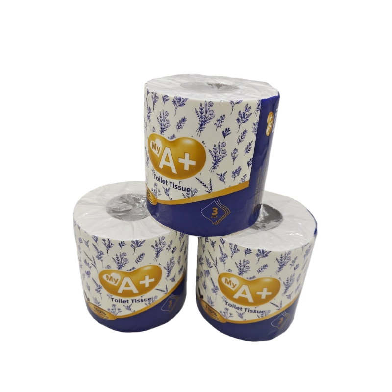 My a+ Customized Luxury Toilet Paper Roll Toilet Tissue Rolls Bulk Wholesale