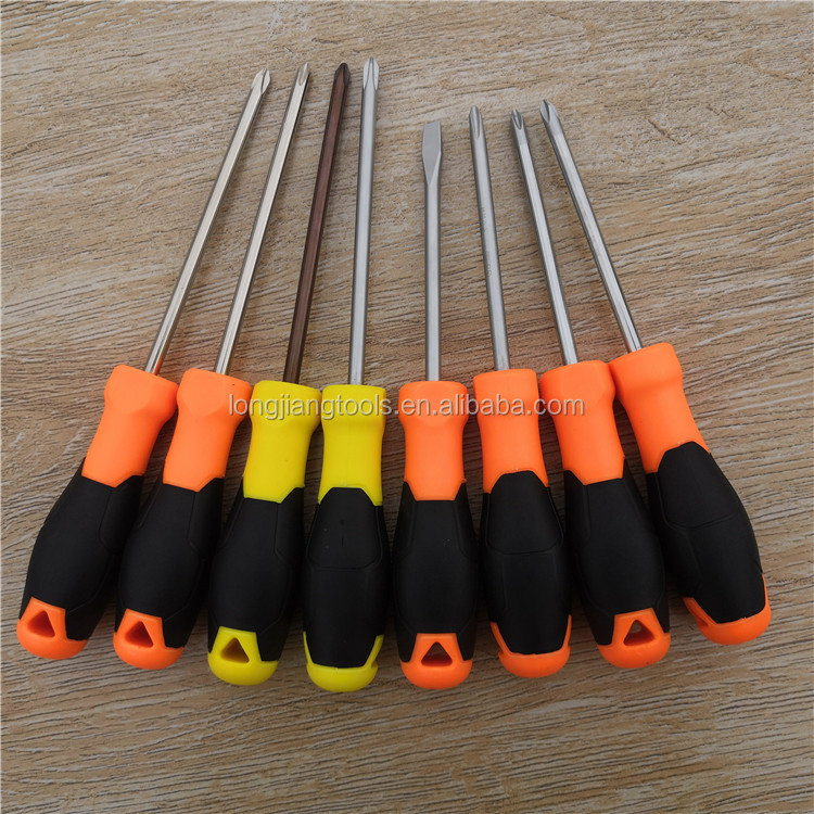 Small Double Side Screwdriver Flat Phillips Random Color Utility Tool Short Handle Screw Driver