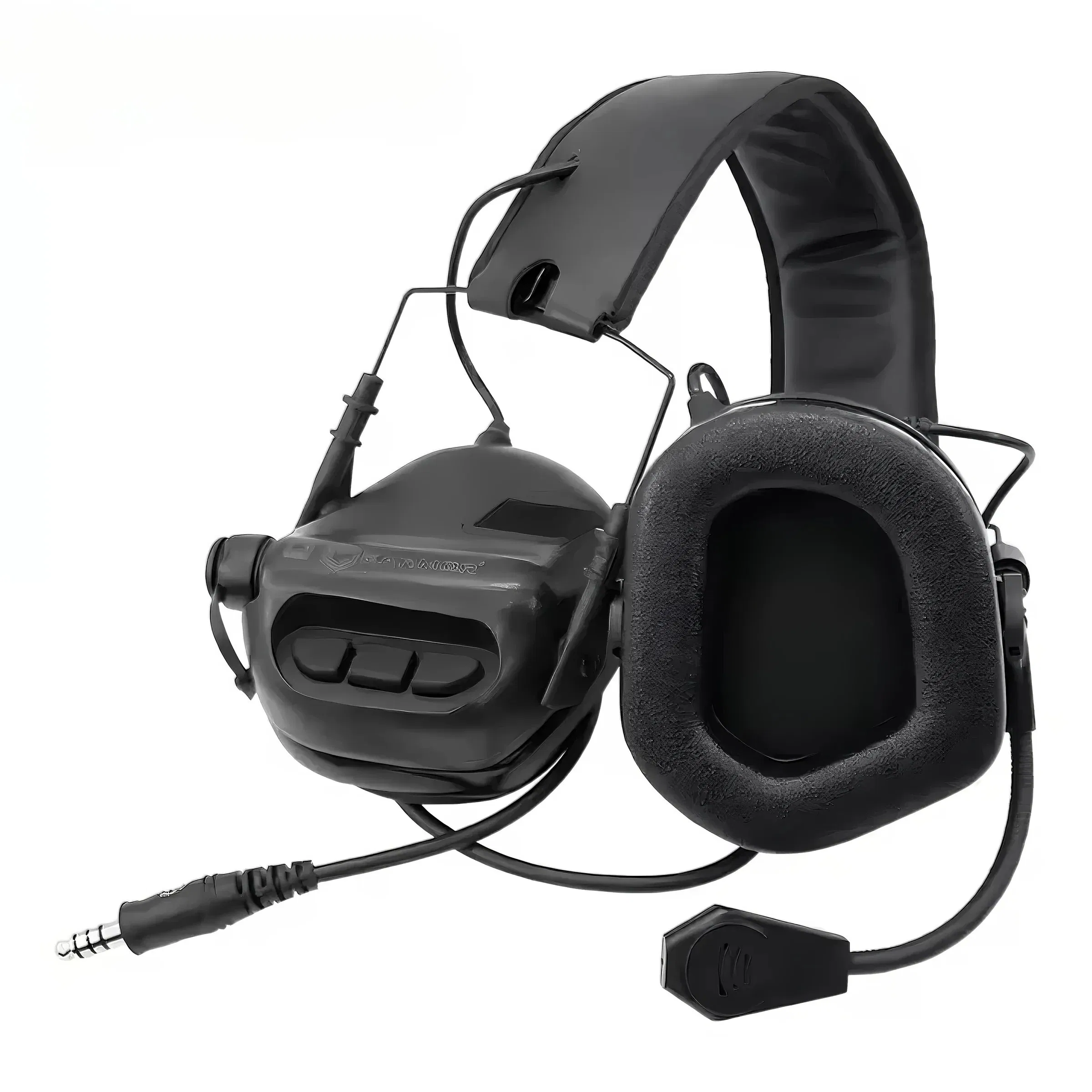 Premium Water-Resistant Tactical Headphones with Built-in Mic