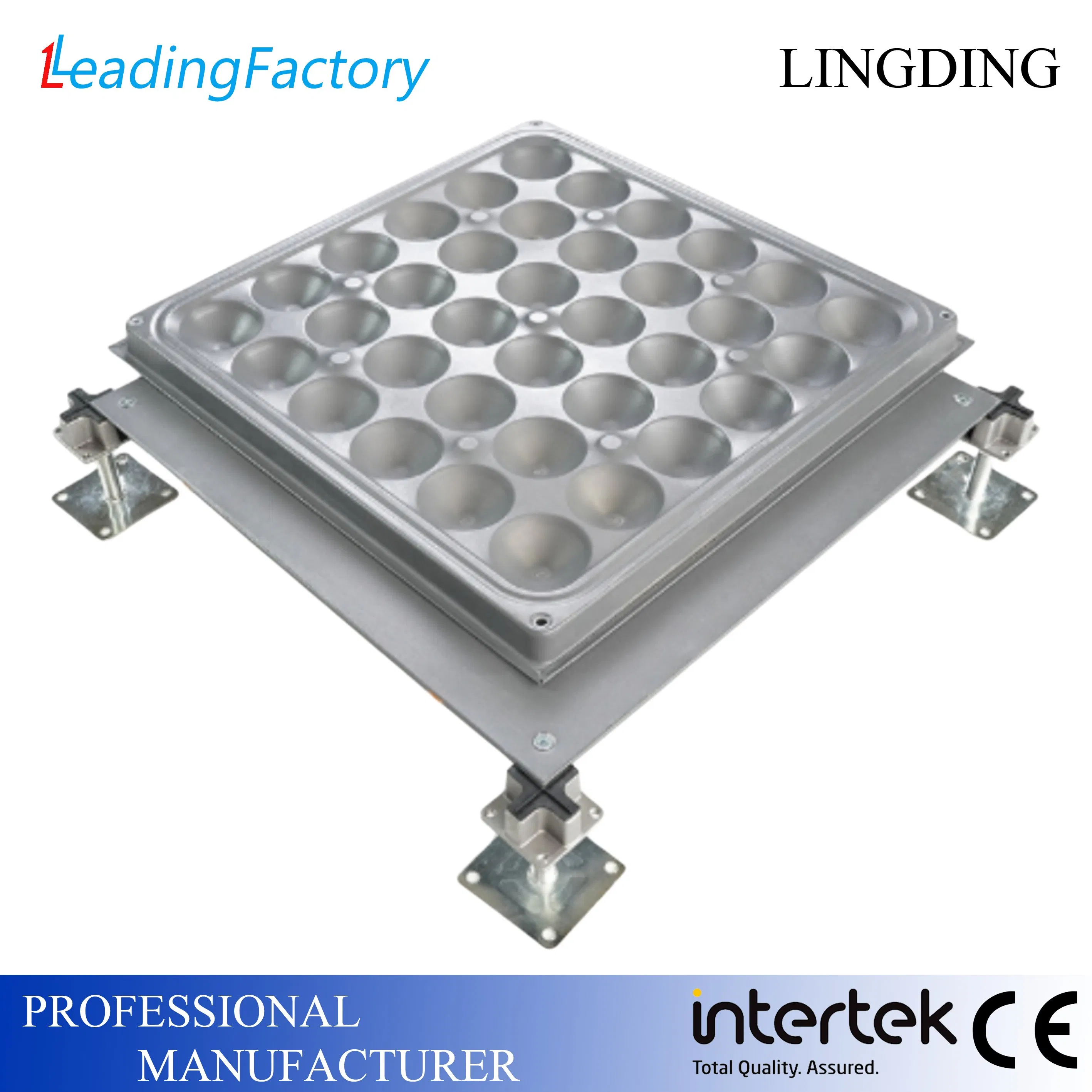 Lingding Steel Network Raised Access Floor Modern Design and Strong Load Bearing for Hotel Conference Centers Office Buildings and Casinos