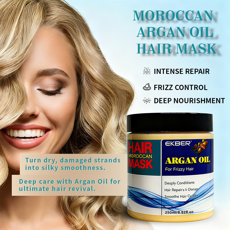 Anti-Frizz Hair Creamy Mask Deep Moisturizing Argan Oil Hair Repair Treatment Moroccan Argan Oil Hair Mask