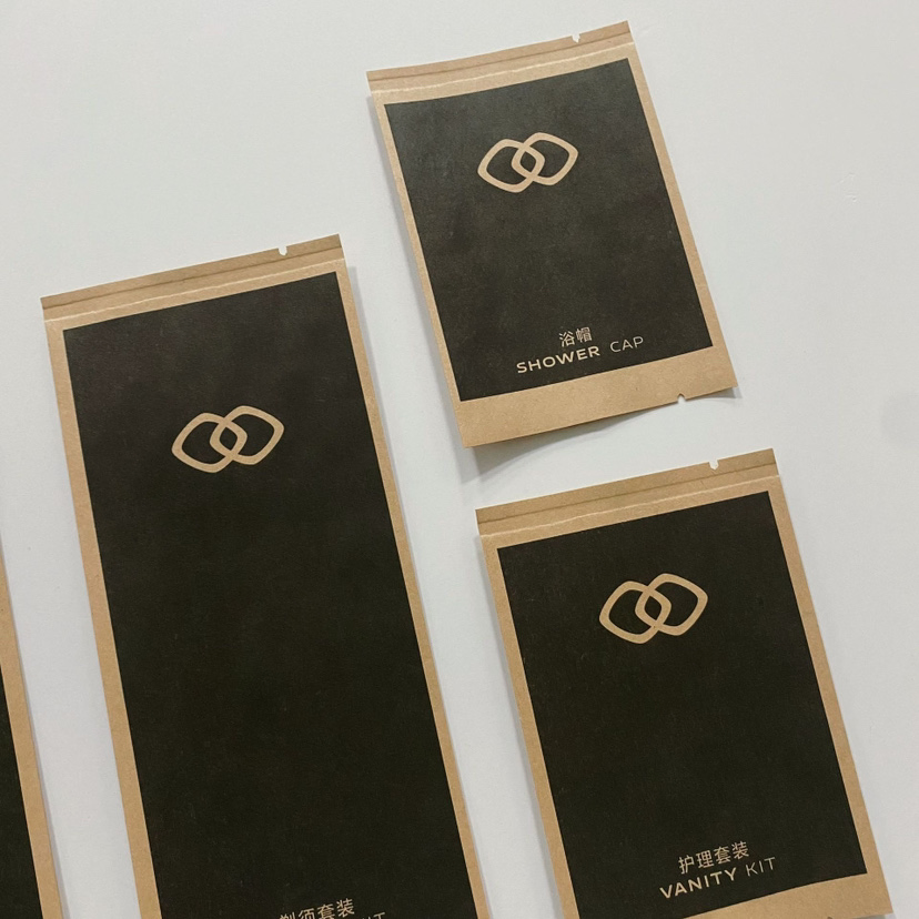 Kraft Paper Package Biodegradable Hotel Amenity Hotel Amenities Set Cheap Hotel Supply