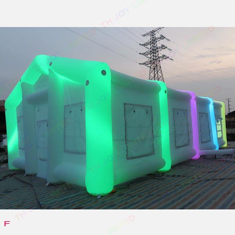 White Inflatable Wedding Tent with LED Lighting for Event Party