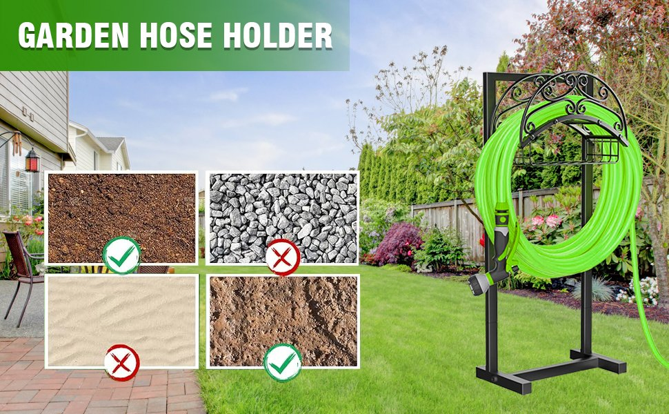 Upgraded Garden Hose Holder Gives Strong Reliability Bearing Weight