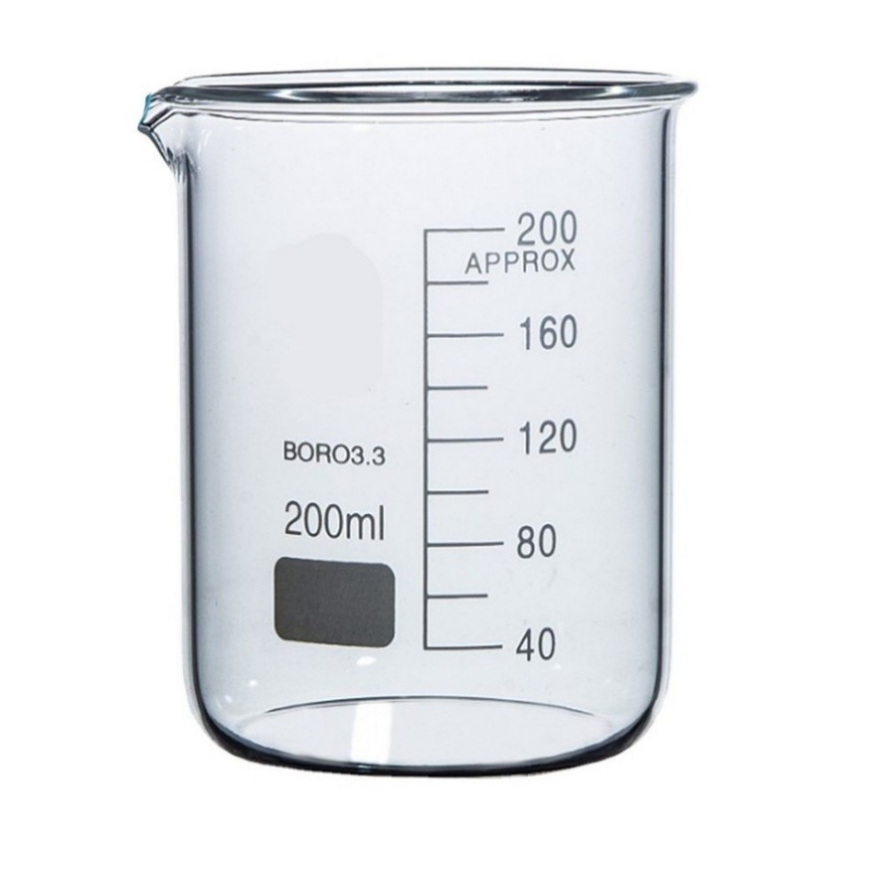 High-Low Type High Borosilicate Transparent Glass Beakers Graduations for Laboratory Experimental Equipment Quartz Crucible
