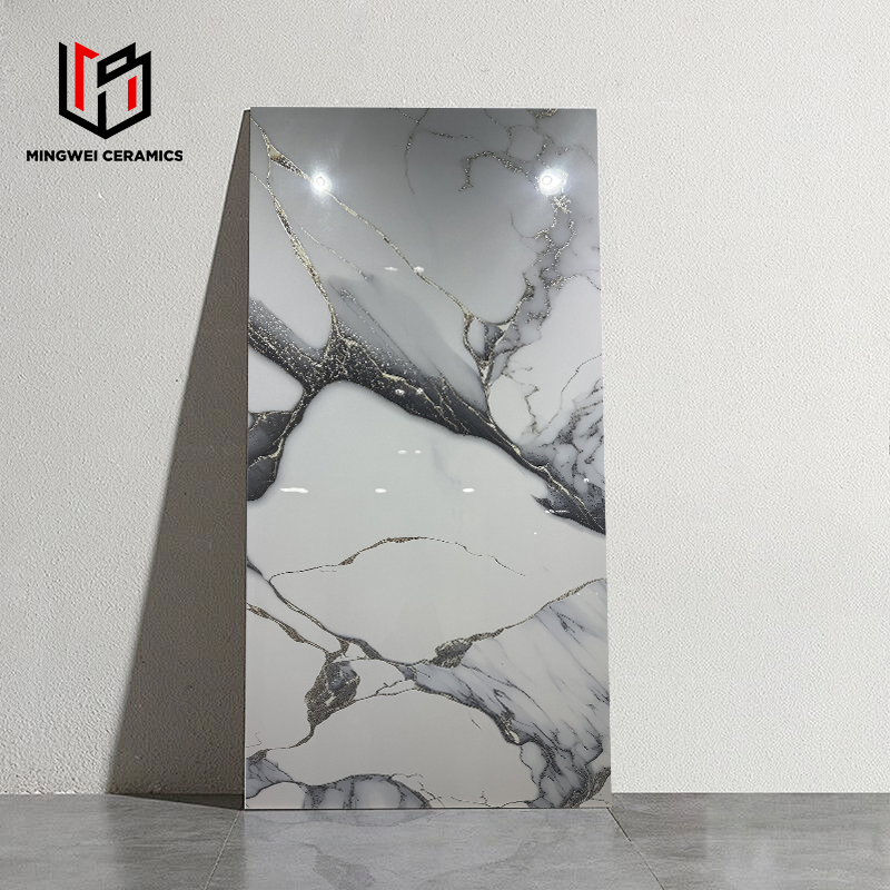 60 * 120cm Gold Sand Silver Film and Television Wall Ceramic