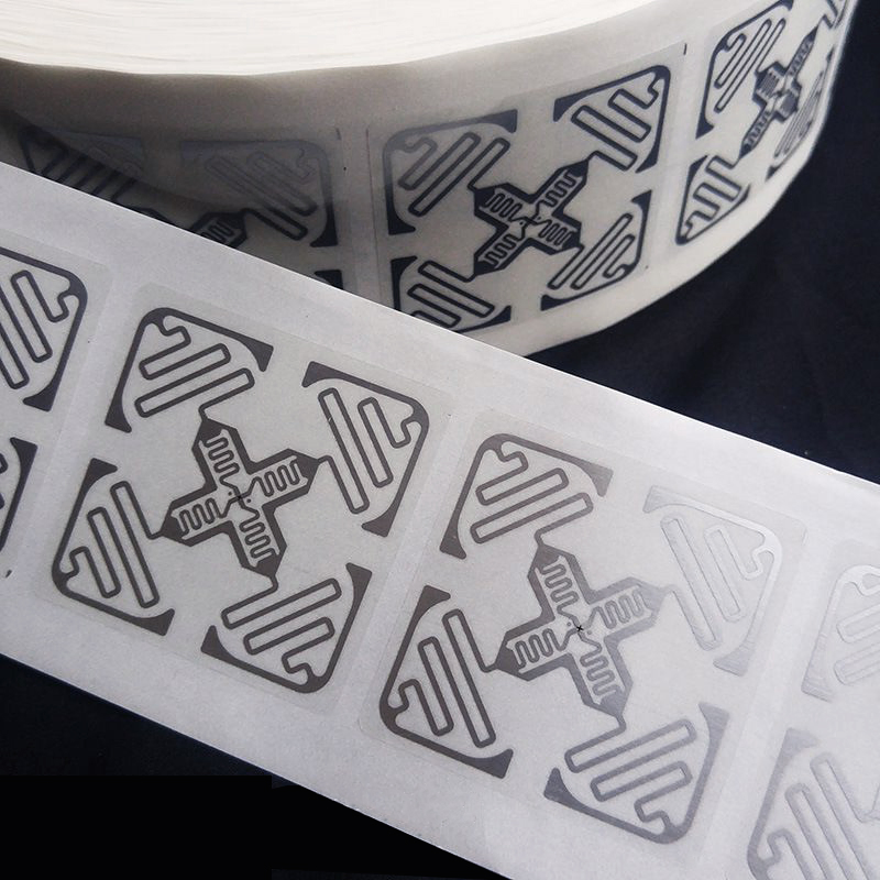 NFC UHF Label Thermal Synthetic Paper Self-Adhesive Warehouse Logistics Provider Ultra-RFID Electronic Label Built-in Chip Sticker