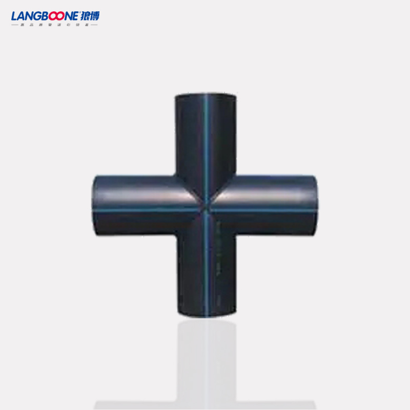 HDPE Pipe Fitting Fabricated 22.5 Deg PE Welded Segment Tee Fitting