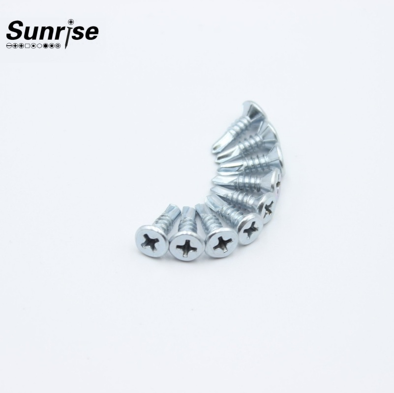 China Fastener Supplier Metal Steel Zinc Plated Self Drilling Window Screw