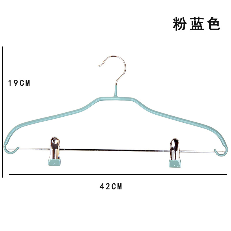 PVC Coated Galvanised Steel Metal Hangers Adult Space Saving Metal & Plastic Coating Clothes Hangers, Laundry Plastic & Metal Hangers