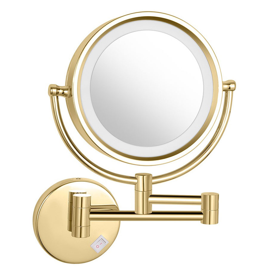 Adjustable LED Vanity Makeup Mirror with Simple Style for Makeup Professionals