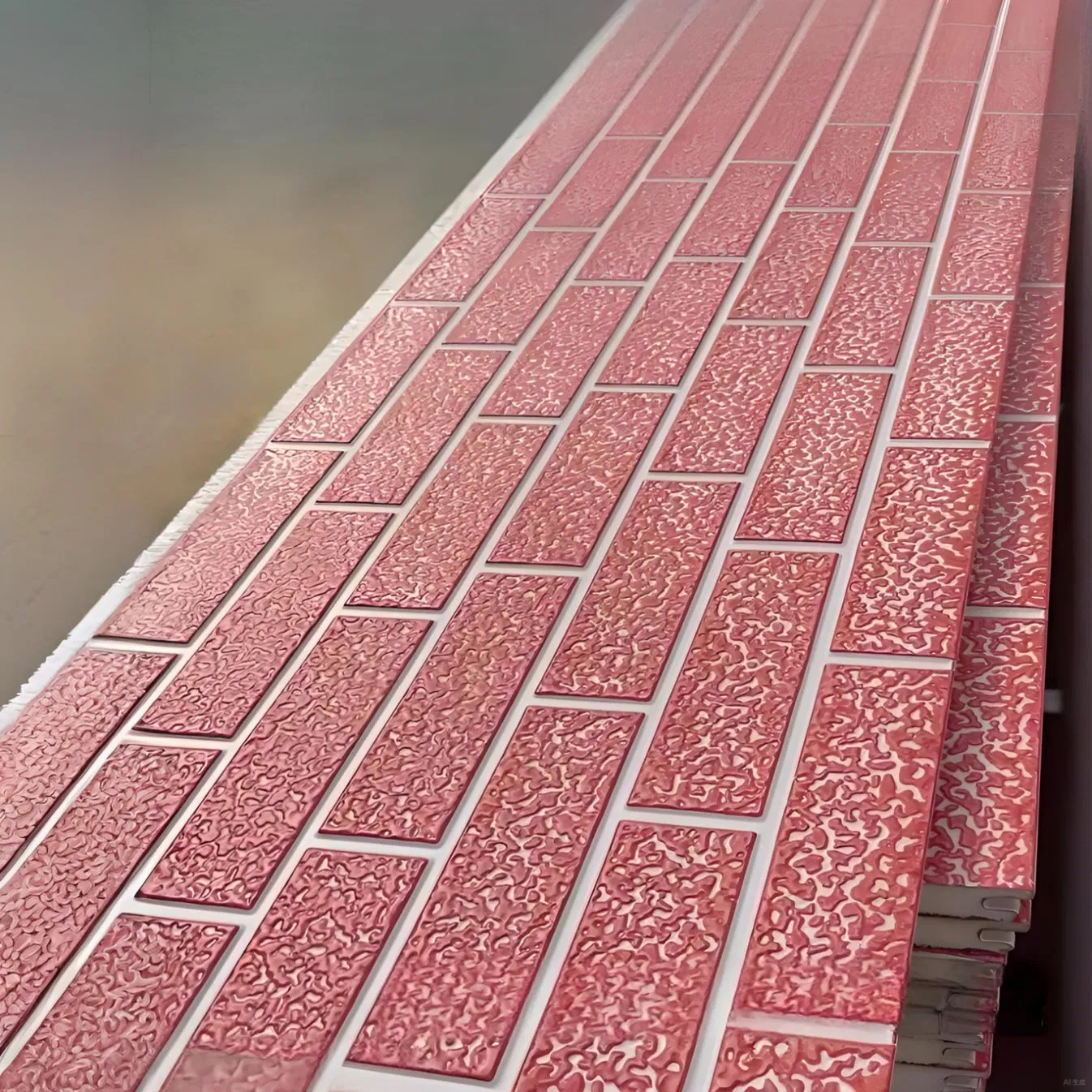 Latest Chinese Exterior Wall Decorative Wall Cladding New Construction Building Material Long Life 3D Metal Polyurethane Sandwich Panel with Thermal Insulation