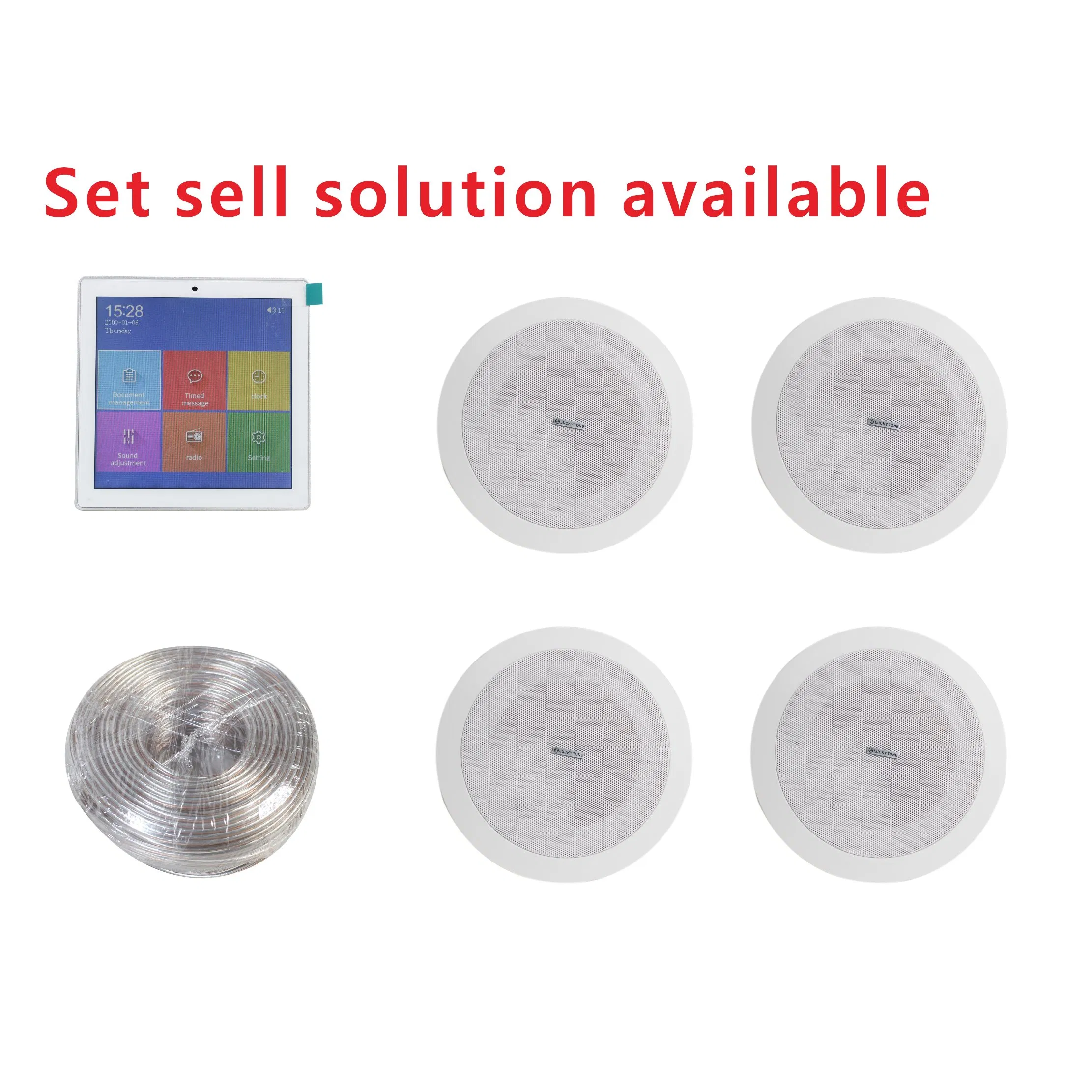 Беспроводной мини-усилитель Bluetooth с сенсорным экраном 4x25W