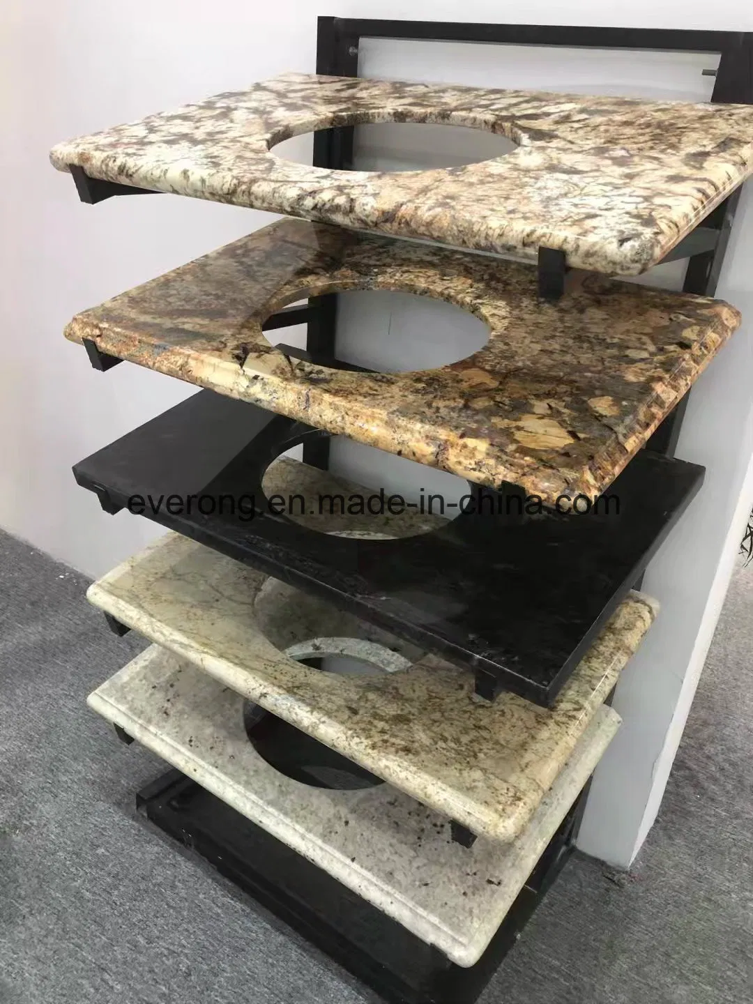 High Polish Natural Solid Surface Kitchen Countertop