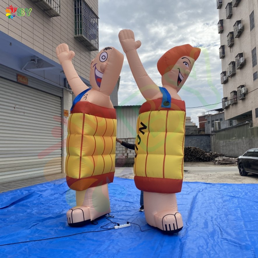 Half Abraham Balloon Popular Cheap Inflatable Holland Cartoon for Yard Decoration