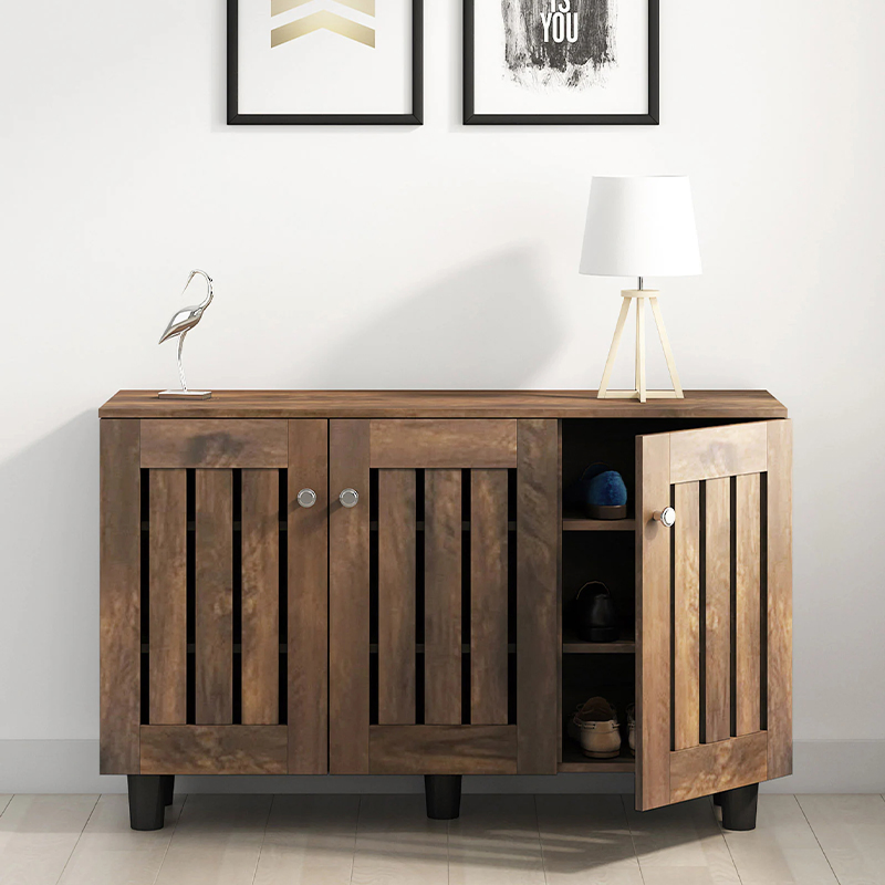 Best Selling Aluminum Alloy Modern Hotel Home Living Room Furniture Storage Living Room Cabinet Wooden Shoe Rack Shoe Cabinet
