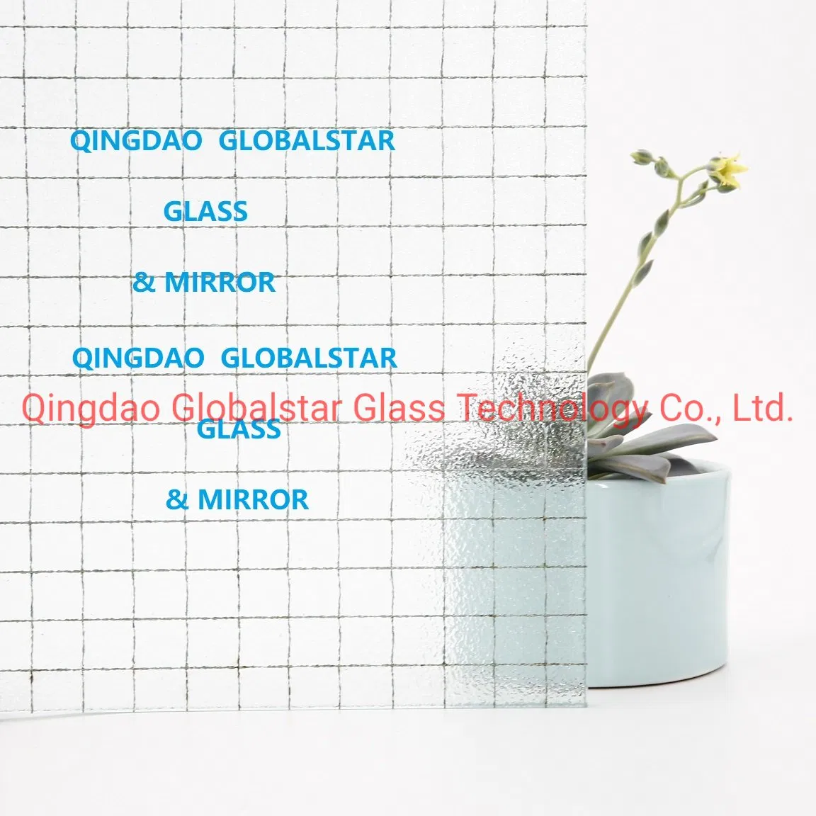 Clear and Bronze Wired Glass, 6mm