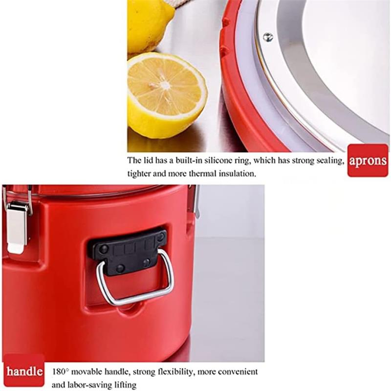 Hotel Utensil Stainless Steel Inner Commercial Insulated Rice Barrel Drink Dispenser