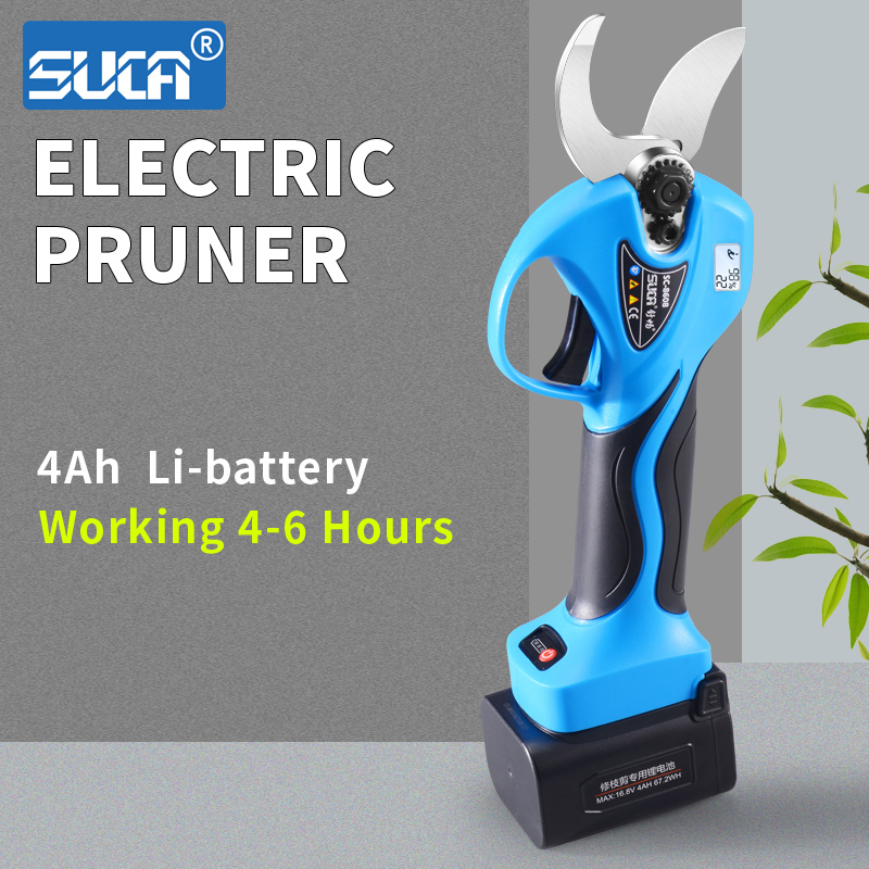Аккумуляторный электрический секатор SUCA с LCD