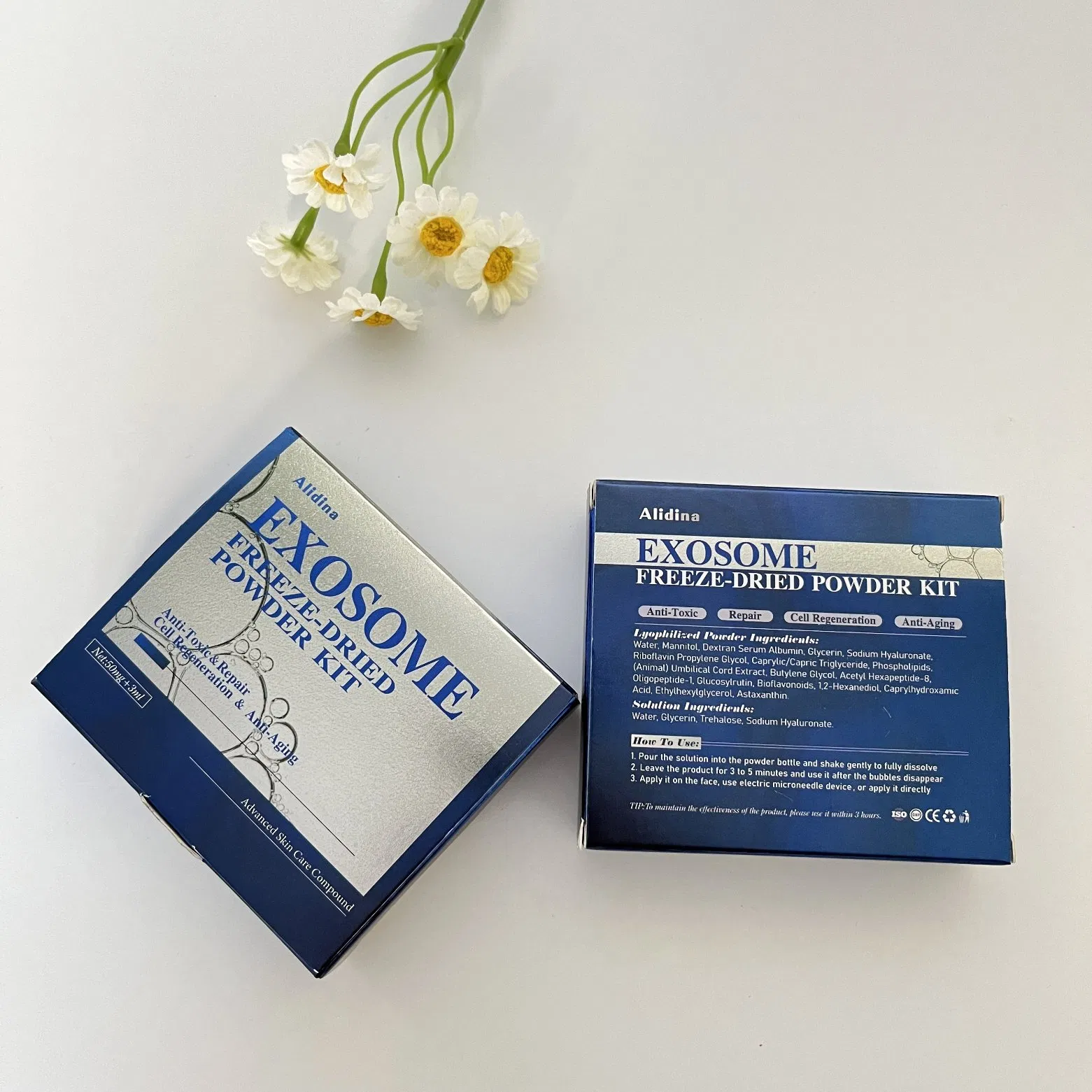 Stem Cell Exosome Lyophilized Powder Skin Regeneration Acne Pit Repair Exosome Freeze-Dried Powder Anti-Aging Exosome Serum